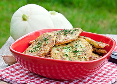 Mga zucchini fritters