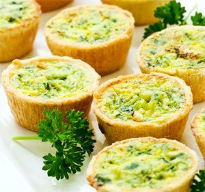 Cod atay salad sa tartlets