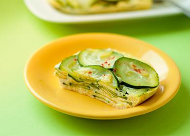 Omelet na may zucchini