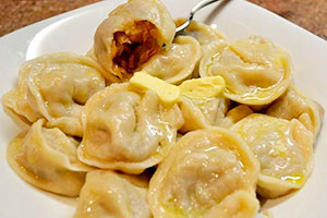 Dumplings na may sauerkraut