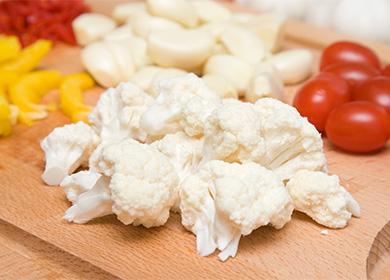 Cauliflower inflorescences