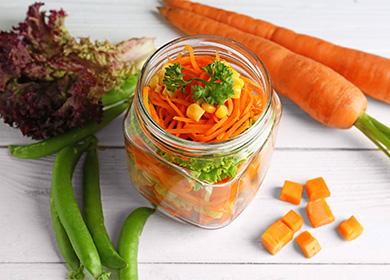 Carrot Salad para sa Taglamig