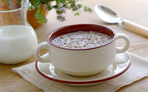 Buckwheat sinigang na may gatas