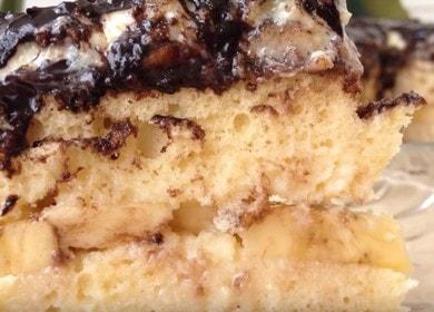 Masarap at masarap na recipe ng banana cake na may larawan