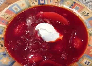 Pulang borsch nang walang repolyo - isang kawili-wiling recipe