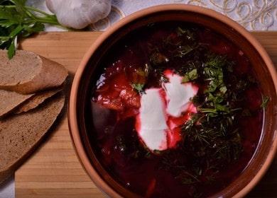 Borsch na may sauerkraut - recipe na may pagkaasim