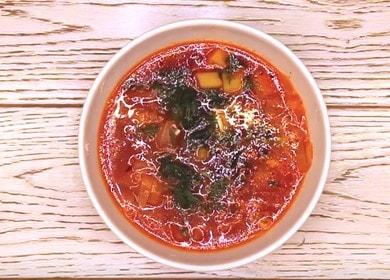 Malusog at masarap na vegetarian borsch: recipe na may mga hakbang-hakbang na larawan.