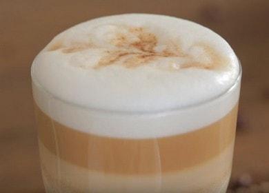 Latte kape - lihim ng pagluluto sa bahay