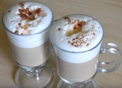 Gumagawa kami ng kape na may foam sa bahay nang tama: isang recipe na sunud-sunod na may isang larawan.