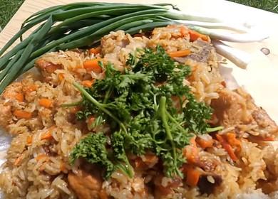 Pork pilaf sa isang kaldero - isang masarap at simpleng recipe