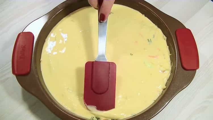 Jellied pie ng repolyo ayon sa isang hakbang-hakbang na recipe na may larawan