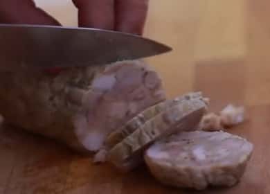 Sausage ng manok sa bahay ayon sa isang hakbang-hakbang na recipe na may larawan