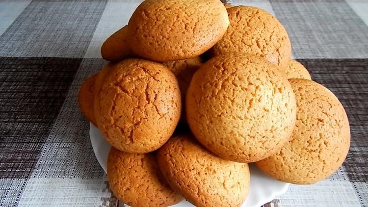 ang masarap na cookies ng cookies na niluto ayon sa isang simpleng recipe handa na