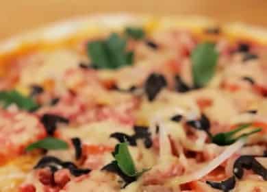 Microwave pizza: sunud-sunod na recipe na may larawan