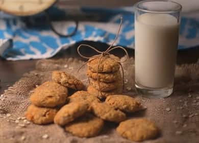 Mga curd oatmeal cookies na may mansanas - isang mahusay na recipe para sa agahan