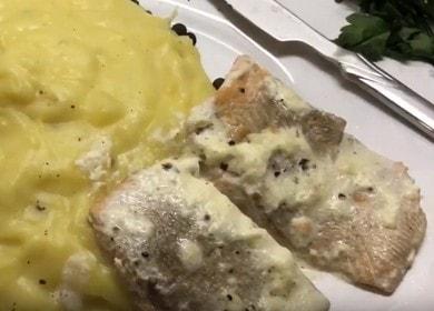 Ang creamy pink salmon ay ang pinakamahusay na pagpipilian para sa hapunan