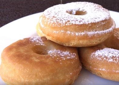 Isang masarap na donut-free na donut recipe: magluto ng mga hakbang-hakbang na mga larawan.