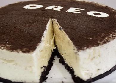 Pinong Oreo cheesecake sa bahay: nagluluto kami ayon sa recipe na may isang larawan.