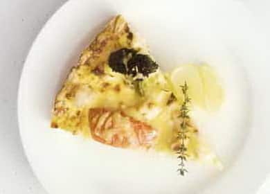 Quiche na may sunud-sunod na mga recipe ng isda gamit ang larawan