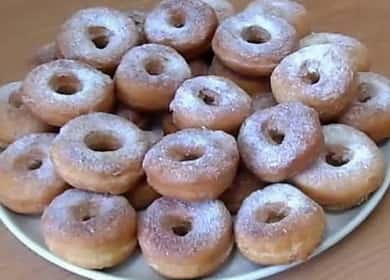 Ang mga donut ng Kefir: isang hakbang sa hakbang na may mga larawan