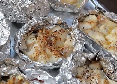 Cod inihurnong sa foil sa oven ayon sa isang hakbang-hakbang na recipe na may larawan