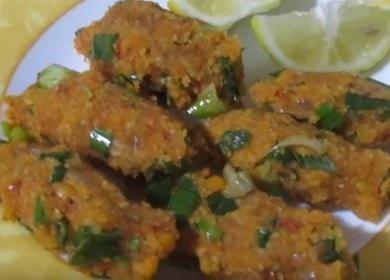 Nagluto kami ng masarap na pulang lentil cutlet ayon sa isang sunud-sunod na recipe na may larawan.