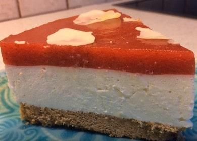 Strawberry cheesecake nang walang baking na may mascarpone - isang madaling recipe 🍰