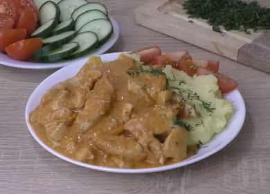 stroganoff ng dibdib ng manok