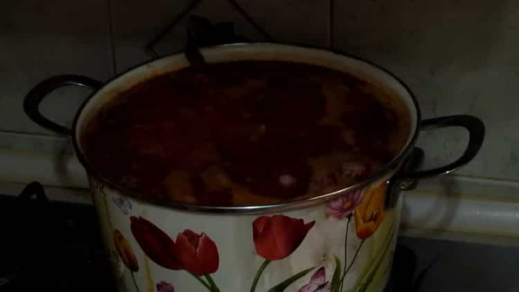 Borsch na may beans: isang recipe ng hakbang-hakbang na may mga larawan