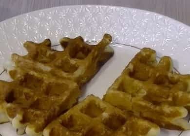 Ang mga waffle ng Vienna na may mga aprikot - pinong at masarap 🍪