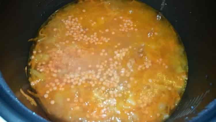 Ang mga pulang lentil ay maaaring lutuin sa isang mabagal na kusinilya