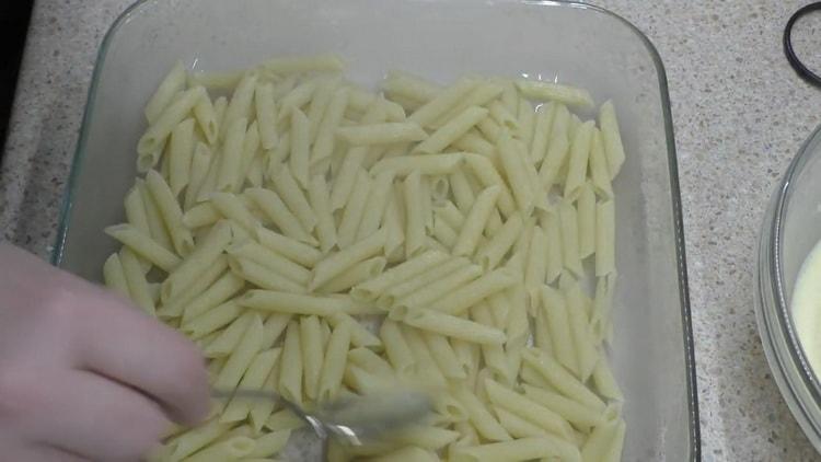 Para sa pasta, ilagay ang pasta