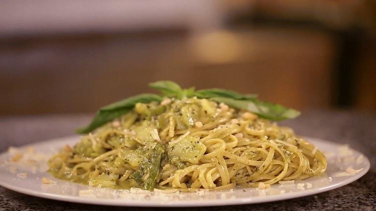 handa na ang pesto pasta