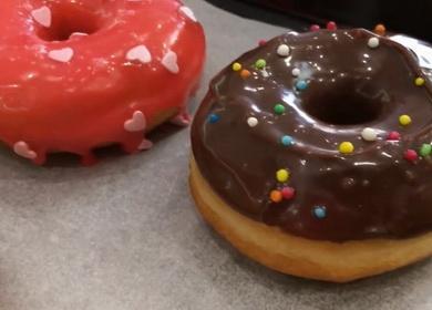 Paano malaman kung paano lutuin ang masarap na Amerikano na donat sa isang hakbang-hakbang na recipe recipe