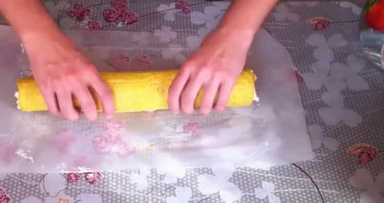 I-twist ang roll para sa pagluluto