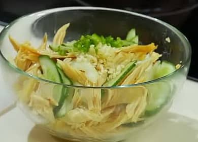 Soy asparagus salad hakbang-hakbang na recipe na may larawan