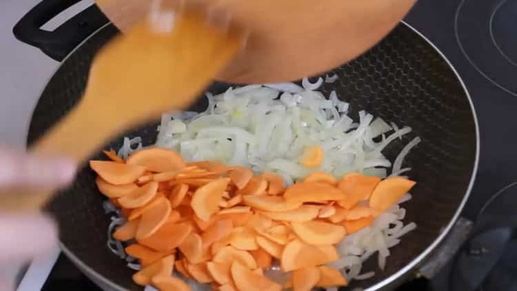 Fry gulay para sa pagluluto