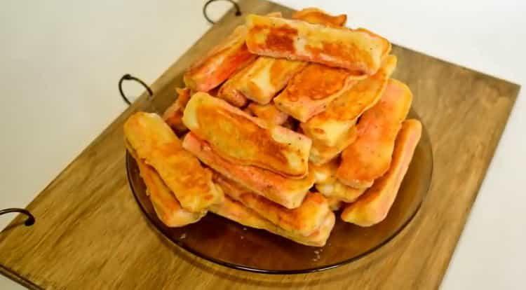 handa na ang pinirito na mga crab sticks