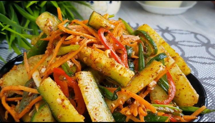 Mabilis at masarap na Korean style cucumber salad