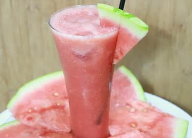 Ang recipe para sa isang masarap na pakwan smoothie 🍉