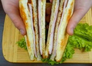 Hakbang sa hakbang na recipe ng sandwich na may larawan