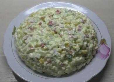 Recipe para sa Classic Crab  Salad na may mais