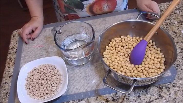 Ang recipe para sa masarap na mga chickpeas