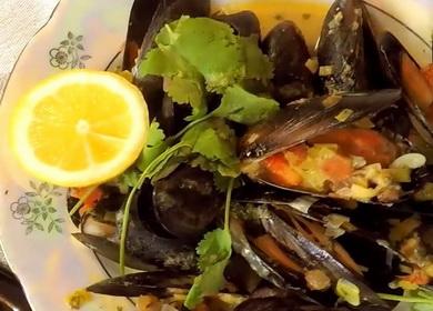 Вкус Masarap na mussels слив sa creamy na bawang